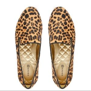 Birdies Size 9  The Starling in cheetah calf hair